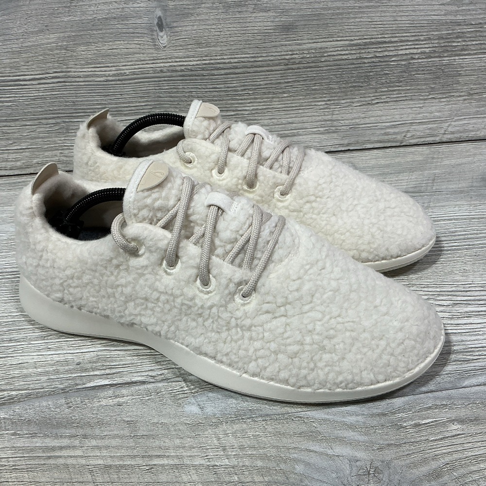 NEW Allbirds Wool Runner Fluff White Running Shoes Sneakers Sherpa Men's Size 11